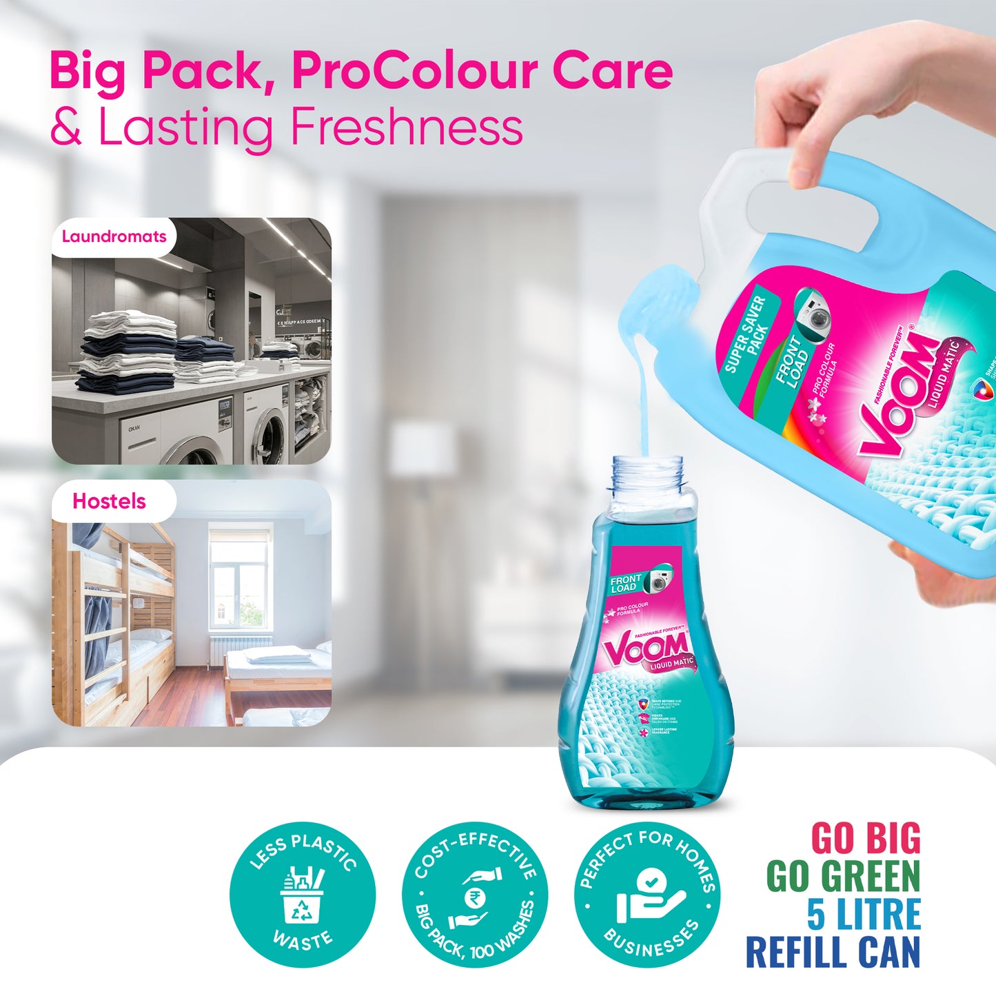 Laundry Detergent Front Load 5 Litre Refill Can